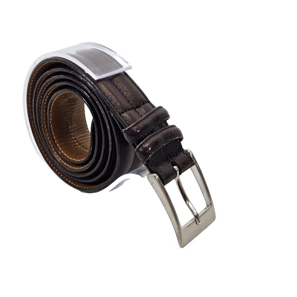 WN Men's 38 Allen Edmonds Genuine Leather Lined Casual Adjustable Belt Buckle - Picture 1 of 8